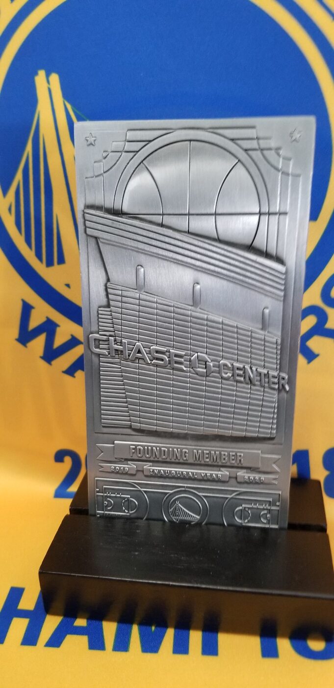 A Chase Center founding-member piece for the Golden State Warriors