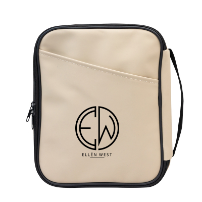 Hudson rPET Leatherette Tech Organizer