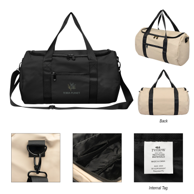 Hudson rPET Leatherette Duffel Bag