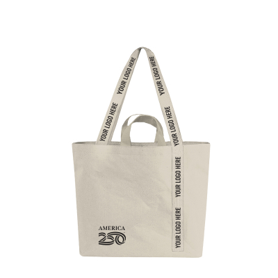 America250™ 14 oz. Recycled Mono-Strap Canvas Tote Bag