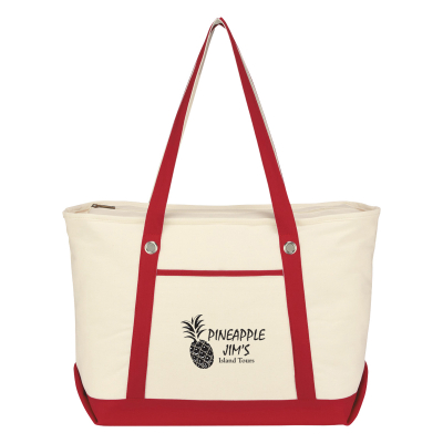 Large 12 Oz. Cotton Canvas Sailing Tote Bag
