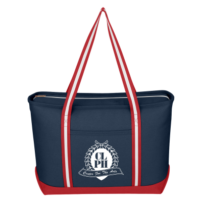 Large Cotton 24 Oz. Canvas Admiral Tote Bag