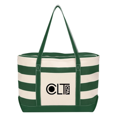 18 Oz. Cotton Canvas Nautical Tote Bag