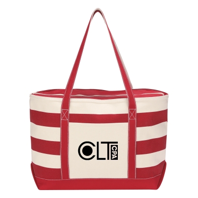 18 Oz. Cotton Canvas Nautical Tote Bag