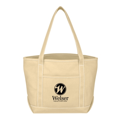 Medium 24 Oz. Cotton Canvas Yacht Tote Bag