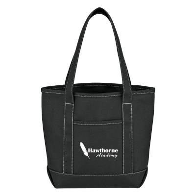 Small 24 Oz. Recycled Cotton Canvas Yacht Tote Bag