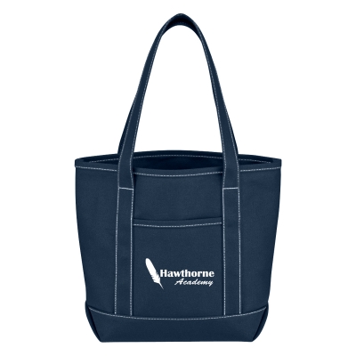 Small 24 Oz. Recycled Cotton Canvas Yacht Tote Bag