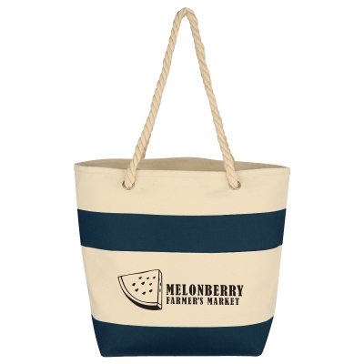 Cruising 16 Oz. Cotton Canvas Tote Bag With Rope Handles