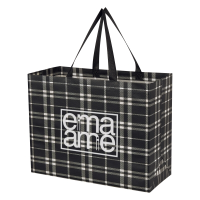 Tartan Laminated Non-Woven Shopper Bag