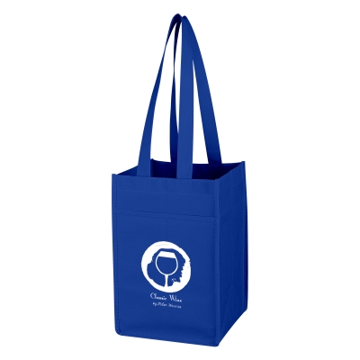 Non-Woven 4 Bottle Recycled Wine Tote Bag