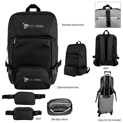Yosemite rPET Backpack With Removeable Belt Bag
