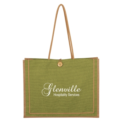 Paradise Jute Tote Bag