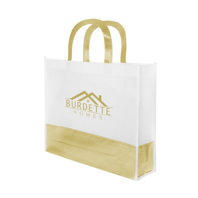 Flair Metallic Accent Non-Woven Tote Bag