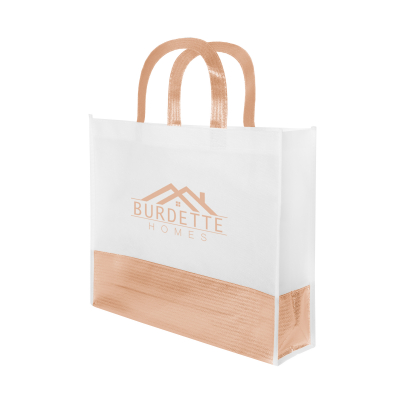 Flair Metallic Accent Non-Woven Tote Bag