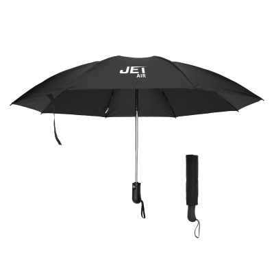 46" Arc Two-Tone Inversion Umbrella With 100% rPET Canopy