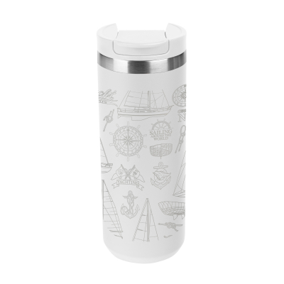 18 Oz. Full Laser Sienna Stainless Steel Bottle