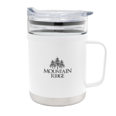 15 Oz. Glass And Stainless Steel Mug