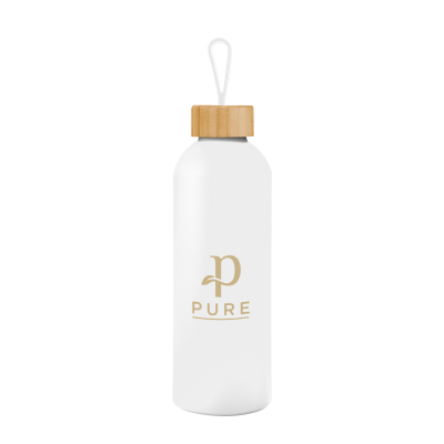 25 Oz. Blaire Recycled Aluminum Bottle With Bamboo Lid And Carry Handle