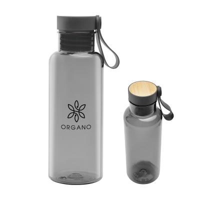 20 Oz. Cade rPET Bottle With Bamboo Accent Lid And Silicone Easy Carry Handle