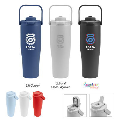 30 Oz. Denali Sip & Chug Recycled Stainless Steel Tumbler