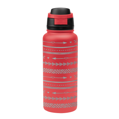 32 Oz. Full Laser Pop Sip Recycled Stainless Steel Bottle