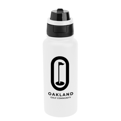 32 Oz. Pop Sip & Chug Recycled Stainless Steel Bottle