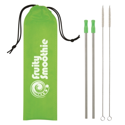 2-Pack Stainless Steel Straw Kit