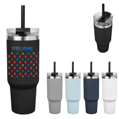 40 Oz. Full Color Naomi Intrepid Recycled Stainless Steel Tumbler