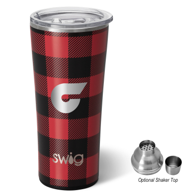 22 Oz. Swig Life™ Buffalo Plaid Stainless Steel Tumbler