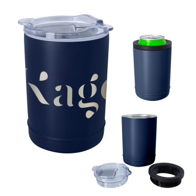 2-In-1 Full Laser Copper Insulated Beverage Holder And Tumbler