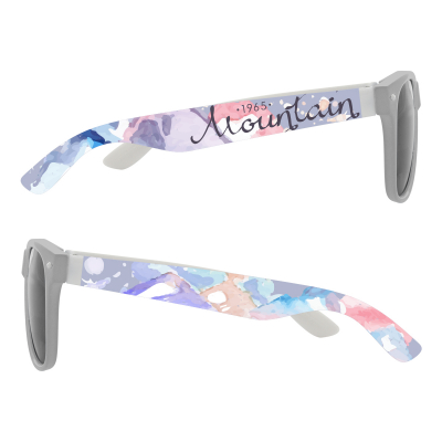 Full Color Colorblock Malibu Sunglasses