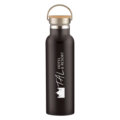 21 Oz. Tipton Recycled Stainless Steel Bottle With Bamboo Lid