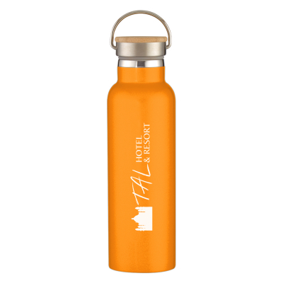 21 Oz. Tipton Recycled Stainless Steel Bottle With Bamboo Lid