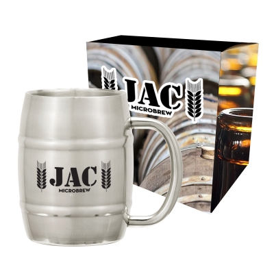 14 Oz. Moscow Mule Barrel Mug with Custom Box