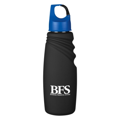 24 Oz. Matte Finish Crest Carabiner Sports Bottle