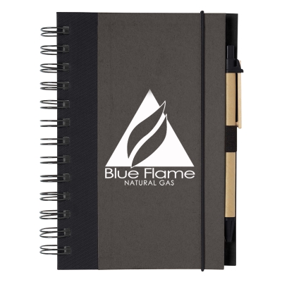 Eco-Inspired Spiral Notebook & Pen