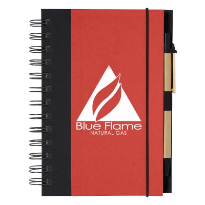 Eco-Inspired Spiral Notebook & Pen