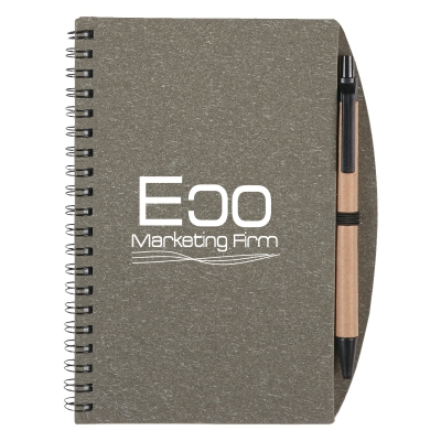 Eco-Inspired Spiral Notebook & Pen