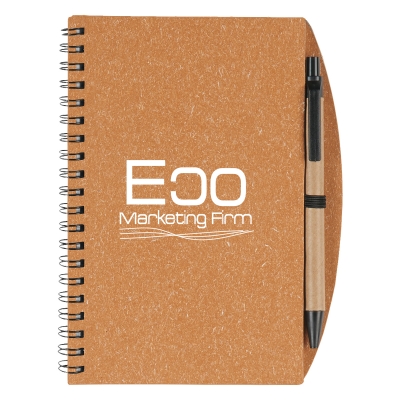 Eco-Inspired Spiral Notebook & Pen