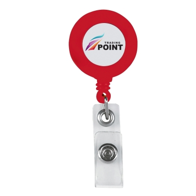 Retractable Badge Holder With Laminated Label