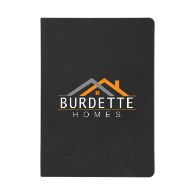 Theo Recycled PU Notebook With Kraft Paper And Sticky Notes