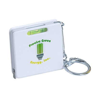 Square Level Tape Measure Key Tag