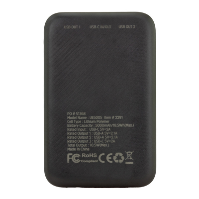 - 5,000 mAh Energizer® Essential Power Bank