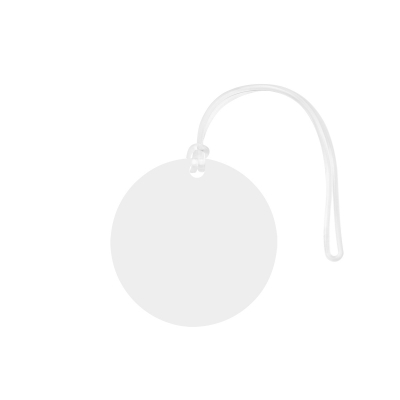 Acrylic Luggage Tag - Circle