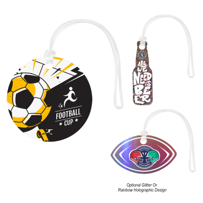Acrylic Luggage Tag - Custom Shapes 5"
