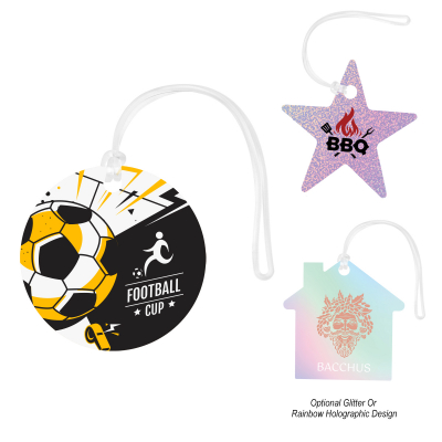 Acrylic Luggage Tag - Custom Shapes 4"