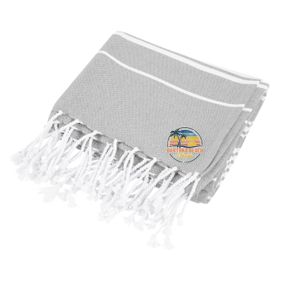Recycled Beach Blanket With Tassel Fringe