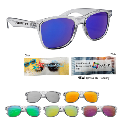 Mirrored Malibu Sunglasses With Smoked Frame