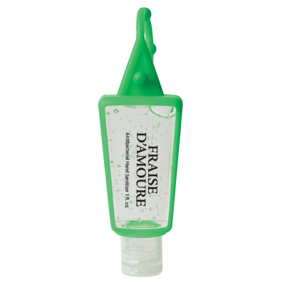 1 Oz. Hand Sanitizer In Silicone Holder