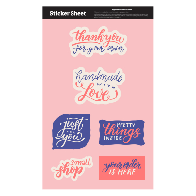 Sticker Custom Shapes - Indoor Use